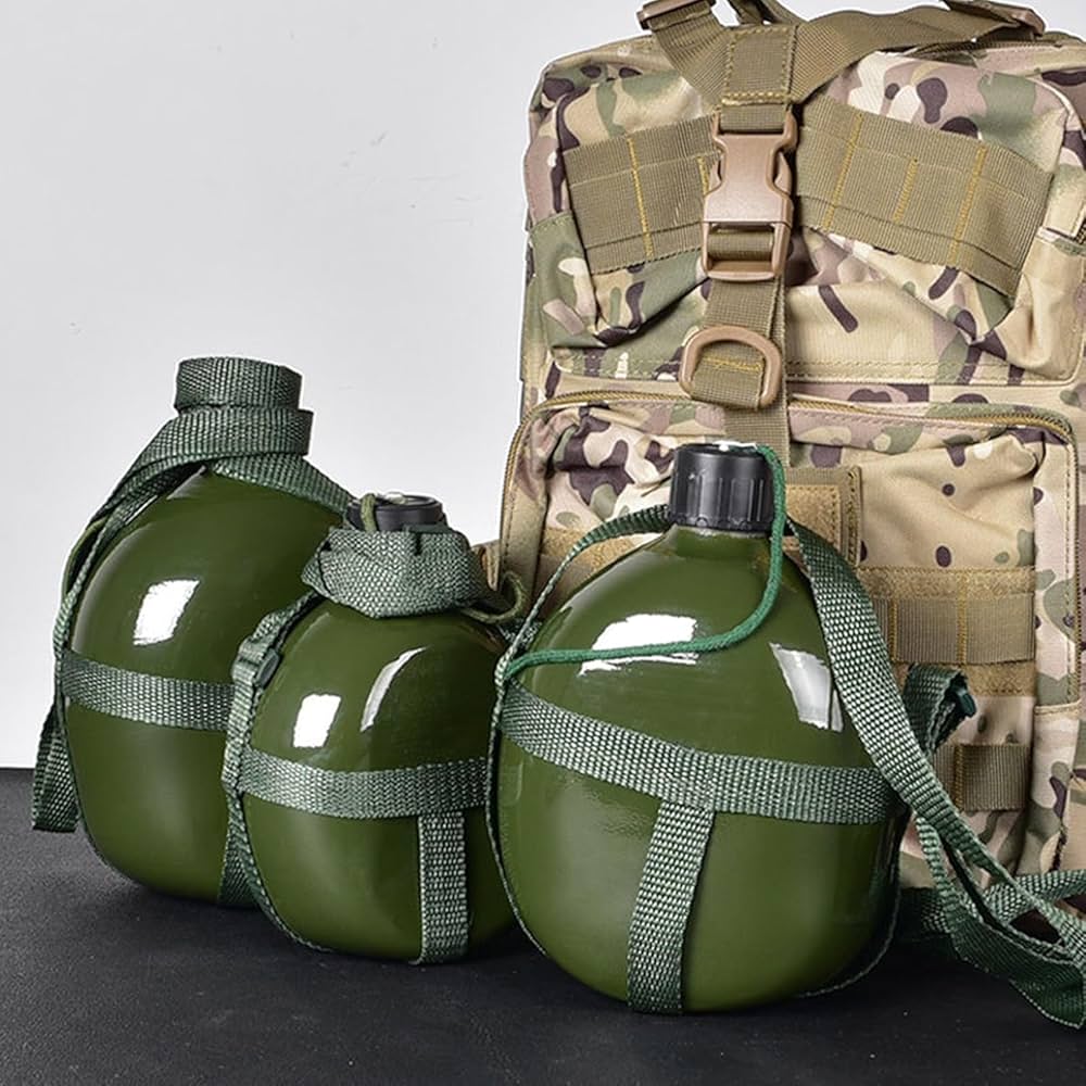 ＯＤ水筒　ミリタリー Amazon｜ミリタリー ミリタリー水筒アルミ製水筒レトロ 大容量